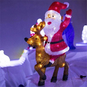 Tree Christmas Decoration Santa Claus Christmas Light for New Year Party