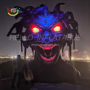 Halloween Inflatable Decoration Giant Inflatable Monster With Led Light