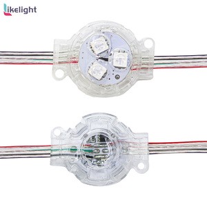 30mm RGB LED Pixel String Light UCS1903 WS2811 IP67 Waterproof Permanent Point Light for Outdoor Christmas Decoration