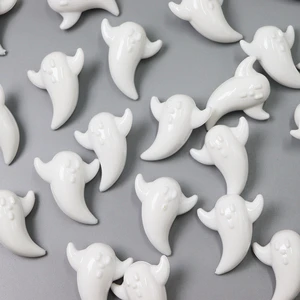 135PCS Wholesale Halloween Supplies Halloween Ghost Shape Acrylic Beads Gems for Halloween Decoration Accessories