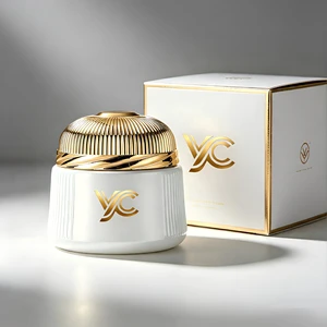YC New Glass Jar, Storage Jar, In Arabic Style, Can Be Used For Storing Saffron Spices