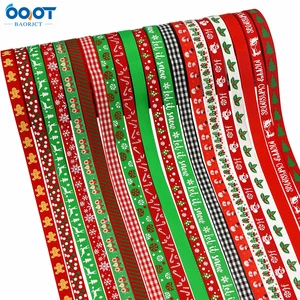 Christmas Ribbons Wide Printed Metallic Glitter Holiday Festival Ribbons for Gift Wrapping Crafts Xmas Decorations