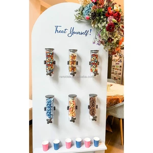 Custom Wedding Decor Birthday Party Backdrops Acrylic PVC White Arch Backdrop Candy Wall Stand