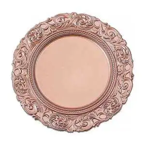 Hot Sale Customized 13 Inch Gold and Silver Reef Decorative Charger Plates for Weddings Eco-Friendly Table Decorative Items