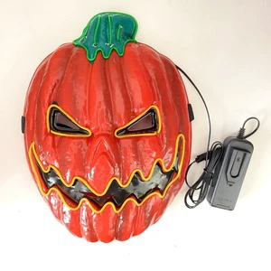 Wholesale Scary Glowing Masks, Novelty Party Supplies for Dance Cosplay Events. OEM/ODM Available.