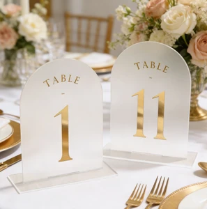 Custom Minimalist Wedding Table Number Cards, Vertical Place Cards, Premium Hotel & Restaurant Table Seat Cards