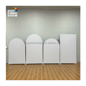 Easy Install Wedding Stage Backdrop Milled Arch Circle-shaped Party Arch Tension Wall Set for Event & Party Decorations