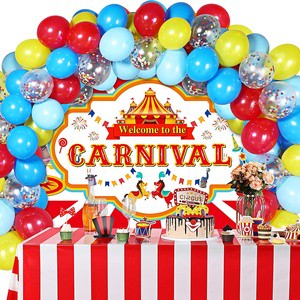 HAWIN 57 Pieces Carnival Party Supplies Circus Theme Birthday Party Favors Carnival Party Decoration Set