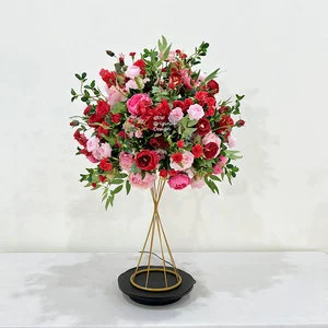 GNW Luxury Customized High Quality Artificial Flower Colorful Wedding Centerpieces for Table Decor
