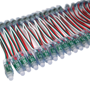 Set of 50 Individually Addressable RGB LED Pixels Diffused WS2811 for PVC Christmas Lights IP65 Landscape Lighting