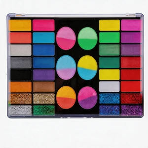 Wholesale NUKOLO Professional Children's Artist's Face Painting Kits 44 Natural Plant Colors UV Body Art for Halloween Cosplay