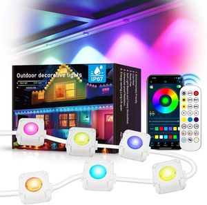 Cusomik Multi Function Outdoor Pixel Colorful House Eaves Light Christmas Decorative Lamp IP67 with Controller RGB Module Lights