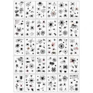 Chinese Factory OEM High Quality Printing Make Your Own Logo Design Body Temp Tattoos Custom Party Face Stickers & Paint