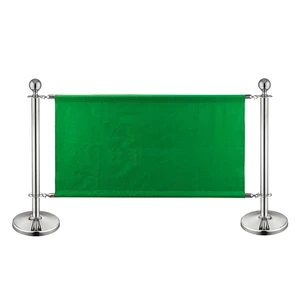 Company Logo Banner L Stand Traffic Barrier Break Wind Barrier For Sidewalk Cafe Premium Outdoor Advertising Tool
