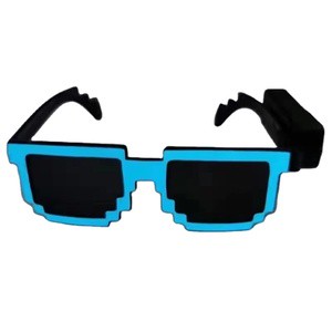 Led Pixel Sunglasses Party Favors Glow in the Dark Neon Glasses for Rave Party