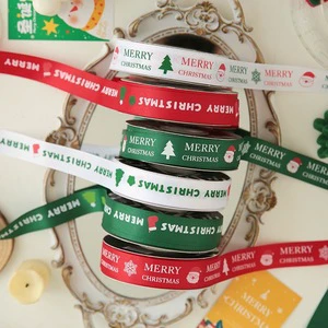 2026 New 2.5cm Eco-Friendly Double Faced Red & Green Christmas Satin Ribbons for Gift & Bouquet DIY Decor