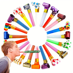 100Pcs Children's Games Whistling Birthday Supplies Fun Cheerleader Party Bar Event Atmosphere Bags Fillers Noise Prank Toys