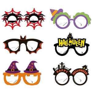 Halloween Fun Glasses Paper Novelty Party Glasses Ghost Bat Pumpkin Spider Designs Cute Halloween Sunglasses