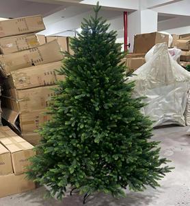 Factory Wholesale 4 To 15 Feet Pure PE Christmas Tree For Home Or Qutdoor Decoration