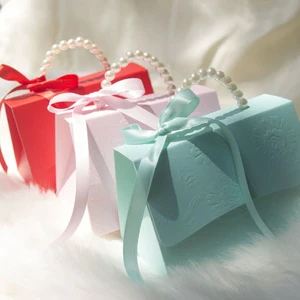 Pearl Portable Chocolate Party Wedding Favor Candy Boxes Birthday Party Decorations Kids Wedding Favors Bags