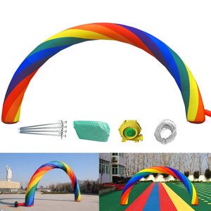 26ftx10ft (8x4m) Inflatable Rainbow Arch with 350W Motor Advertising/Party Supplies/Event Decorations/Inflatable Products