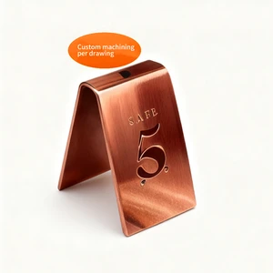 Custom Restaurant Table Number Plate - Brass/Al/Ti/Stainless Steel, Laser Cut & Multi-Craft, Made Per Your Drawing