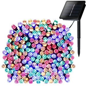 100 LED Solar String Lights IP44 Outdoor Christmas Party Birthday Festival Decoration For Garden Pond Deck Wall Decorations