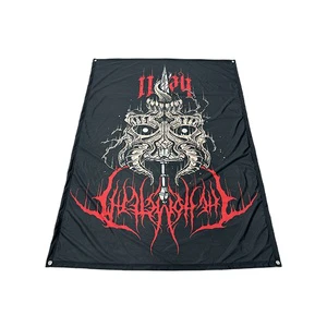 Promotional Musi Festival Event Custom Hanging Flag Banner