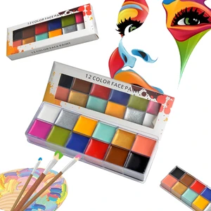 Kids Festival Party Halloween Makeup Water Based Face Paint Body Painting Supplies Halloween Face Paint Palette