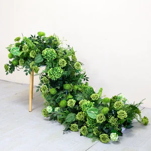 Luckygoods LFB26019-2 Centre De Table Decoration Mariage Artificial Flower Runner Wholesale Artificial Flowers Table Decor