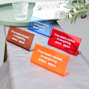 L-shaped Acrylic Table Top, Non Bargaining Label, Personalized Customized Table Number Plate
