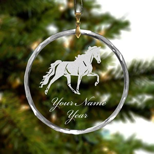 Customized Pendant Drop Crystal Round Christmas Glass Ornaments Crystal Ornament For Engraving