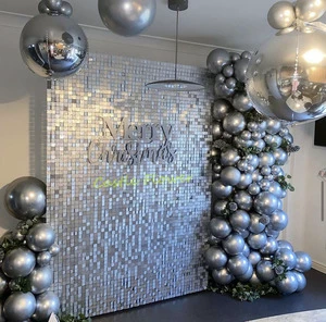 SW003 Wholesale Shimmer Panels Backdrop Sequins Wall Decorative for Weddings Birthdays New Years Event Decor