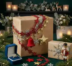 Premium Sustainable Christmas Ribbon for Gift Packaging & Holiday Decor
