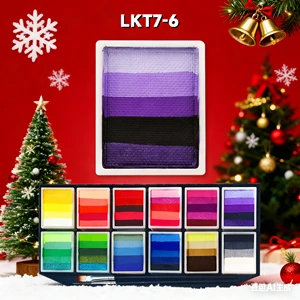 Face Painting Kits Professional High Quality Water Based Face Paint Palette Wholesale Split Rainbow Colors for Kids Adults