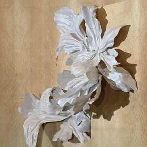 Large White EVA Giant Flower Wall Installation Wedding Backdrop Decor for Banquet Hotel Window Event Stage Arrangement