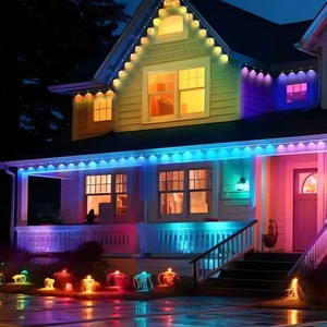 IP67 Waterproof LED Pixel Tube Lights Outdoor Christmas Landscape Lighting Strings with PC Lamp Body Permanent Installation
