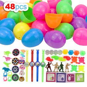 2025 Party Supplies With Toys Inside 48 Pieces Surprise Custom Easter Egg for Kids Party Prizes