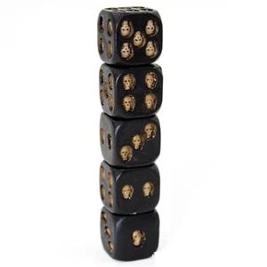 Black Skull Dice New and Strange Games Resin Leisure Toys Creative Festival Party Funny Carnival Bar Wine Set