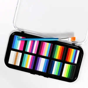 Professional Party Face Painting Kit Face Paint Set Water-Based Color Mixing Washable Body Paint Makeup