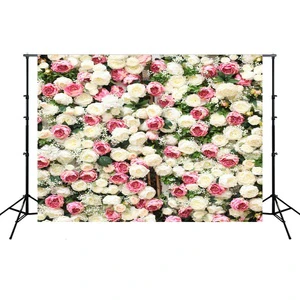 7*5ft Bridal Floral Wall Backdrop Wedding Photography Background White Flower Photo Backdrops Wedding Decoration Background
