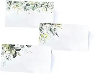 Place Cards for Wedding or Party Seating Place Cards for Tables Scored for Easy Folding Assignment Card Supplies