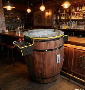 17inch Barrel Arcade Machine, 2 Players Classic Retro Coin Operated Perfect For Bar, Pub, Club & Game Room, 3188 In 1Game