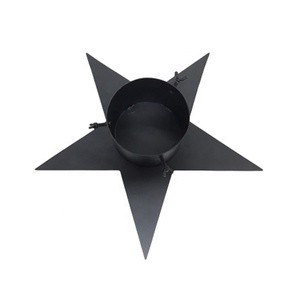 Wholesale Iron Decorative X Mas Tree Stand Matt Black Colour Modern Style Christmas Decoration Supplies And Accessories