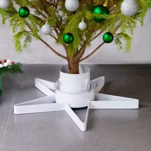 Strong Built Metal Xmas Real Christmas Tree Stand American Style New Design Beat Selling Christmas Tree Decorations Accessories