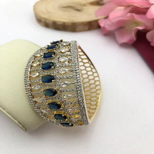 Stylish High Quality Women's Party Bracelet with CZ Fashionable Brass Jewelry Gift for Special Occasions