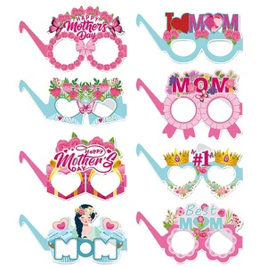 Fun Decorated Paper Photo Glasses for Party Favors for Mother's Day Celebration