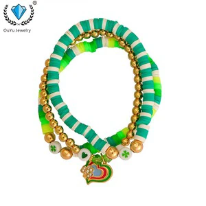 Bracelet Handmade St. Patrick's Day Charm Bracelet Lucky Love Women's Holiday Party Party Quality Bracelet