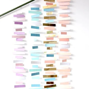 Rectangle Hanging Paper Wedding Garland String Party Backdrop Decoration