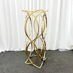 Top Quality Gold Flower Stand Table Decor Flower Rack Centerpiece for Wedding Decoration and Table Centerpiece